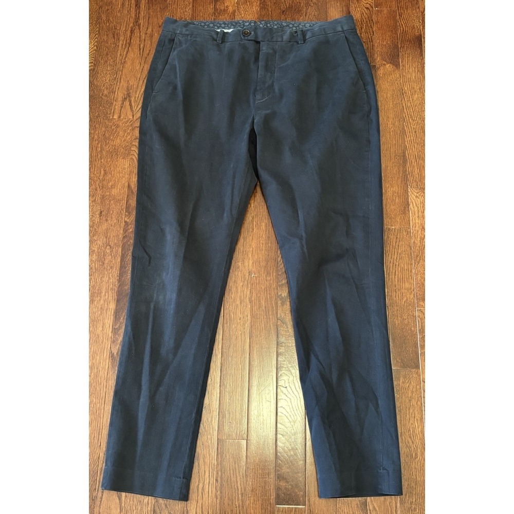 Bonobos‎ Slim Tapered Olimpias Fabric Pants Blue Moleskin 36x32 NWOT